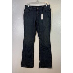 NWT Simply Vera Wang Bootcut Women's Jeans Sz 8 Blue Denim Midrise Stretch New